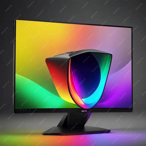 Premium AI Image | RGB Gaming Monitor