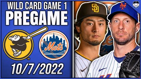 Mets Vs Padres Pregame Show Wild Card Game 1 10 7 2022 YouTube