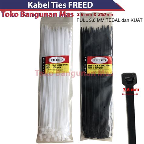 jual kabel ties freed    mm cable tie hitam putih kabel tis