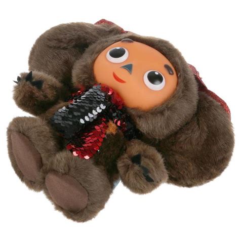 Чебурашка в шапке, шарфе 17см озвуч – Sadko