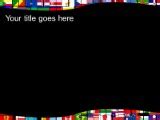 World Flags PowerPoint template background in Flags - International ...