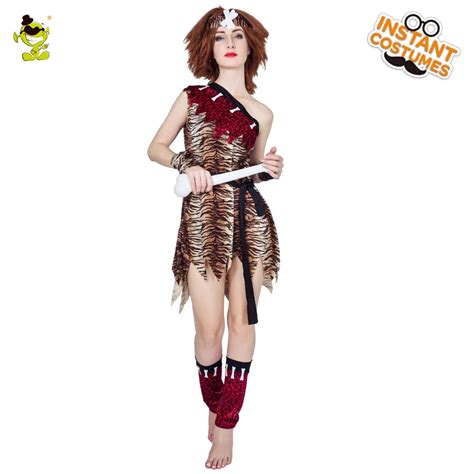 Sexy Cavewoman Costumes Adult Halloween Carnival Sexy Ancient Cave Girl Cosplay Fancy Dress