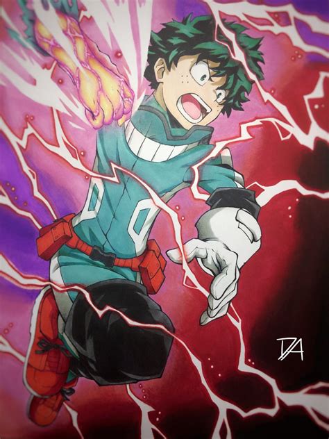 My Drawing Of Izuku Midoriya From My Hero Academia Rmanga