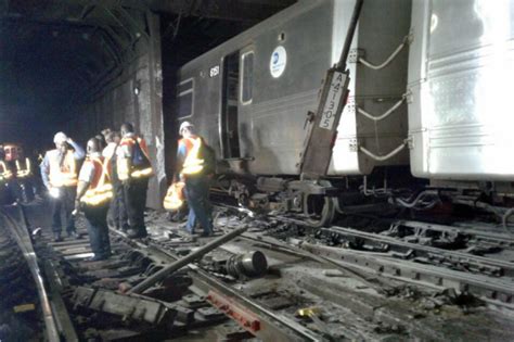 A Train Derailment Sparked by Emergency Brake, MTA Boss Joe Lhota Says ...