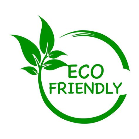 Green background eco friendly vector logo or icon, eco friendly logo ...