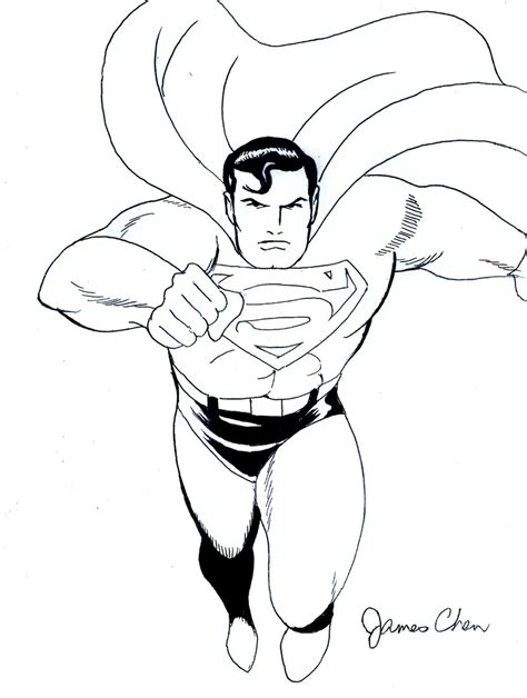 Black And White Superman Art