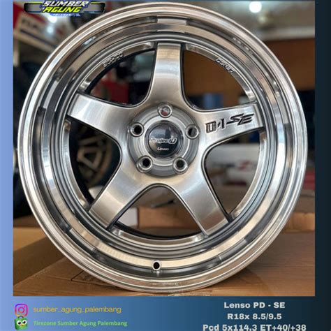 Jual Velg Lenso D1 SE Ring 18 Hole5 Pcd 114 Original Thailand Innova