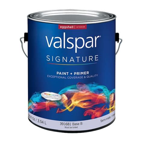 Valspar Eggshell Signature White Tintable Interior Paint (1-Gallon) in ...