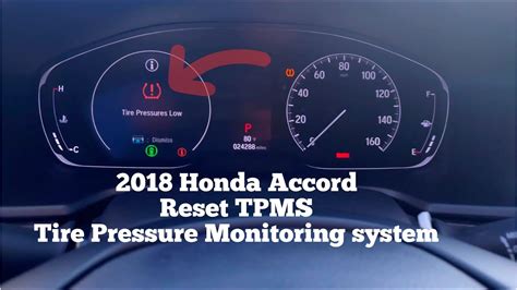 Honda Accord Reset Tpms Tire Pressure Monitoring System T T Th Ng