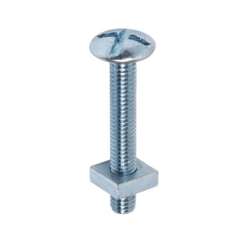 Anchor Fixings Ltd Roofing Bolt Nut BZP M6x8