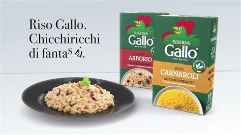 Riso Gallo Riserva Carnaroli E Arborio Spot Youtube