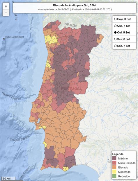 Carte Incendie Portugal Carte De La Norvege