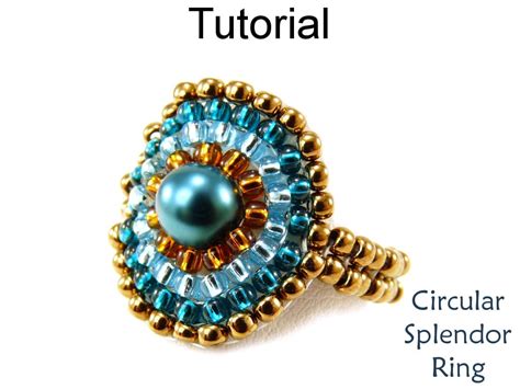 Beading Tutorial Pattern Beaded Ring Circular Brick Stitch