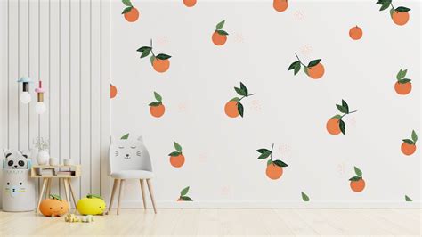 Fruit Wall Stickers, Fruit Wall Decals, Orange Stickers, Tropical Wall Stickers, Wall Stickers ...