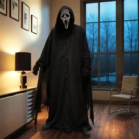 SCREAM Movie Cosplay Robe, Ghostface Robe for Halloween, Ghostface
