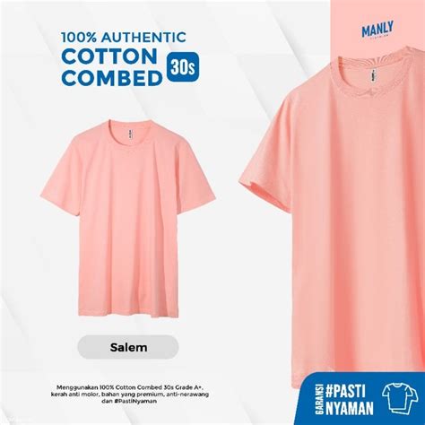 Jual Manly Kaos Salem Polos Premium Combed 30s Shopee Indonesia