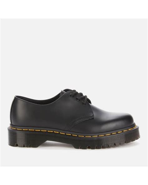 Dr Martens 1461 Bex Smooth Leather 3 Eye Shoes In Black Lyst