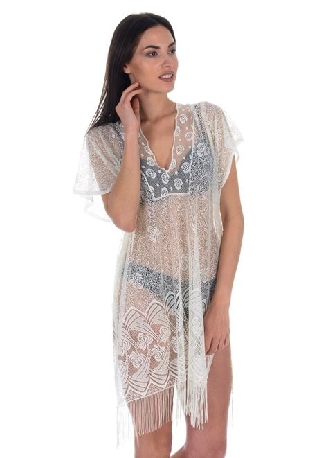 Stylish Chiffon Tassel Swimsuit Cover Up