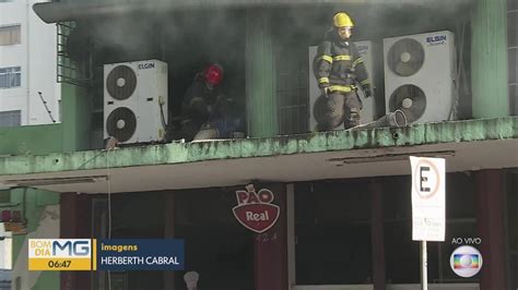 V Deo Padaria Pega Fogo No Centro De Belo Horizonte Bom Dia Minas G