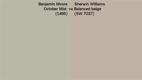 Benjamin Moore October Mist 1495 Vs Sherwin Williams Balanced Beige