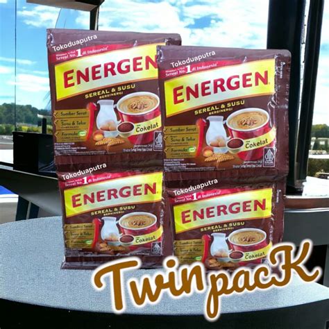 Jual Energen Susu Sereal Coklat Sachet 34 Gr X Sachet Twin Pack