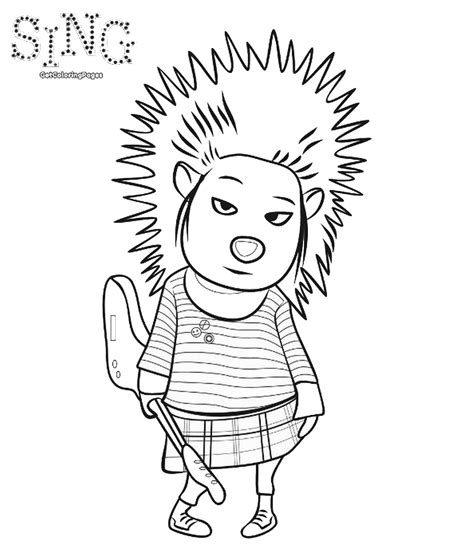 Sing movie coloring pages