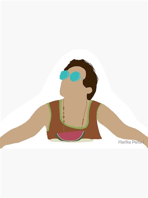 Harry Styles Watermelon Sugar Sticker For Sale By Harikapaturi Redbubble