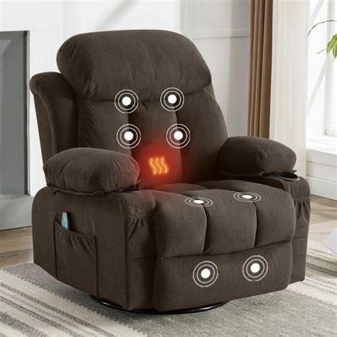 Rocker Recliner Chair, HSUNNS Swivel Rocking Chair Massage Recliner for ...