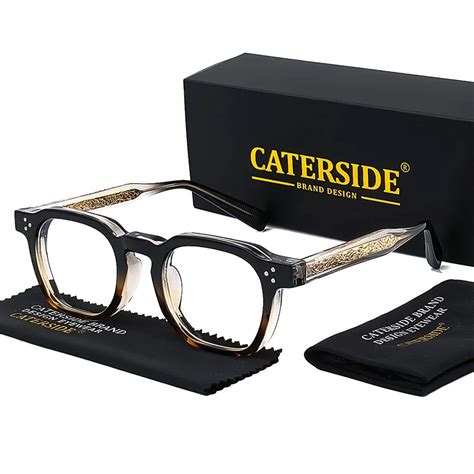 Caterside Square Flat Luz Culos Para Homens E Mulheres Retro Tr Frame