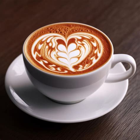 Premium AI Image A Hot Cappuccino Coffee