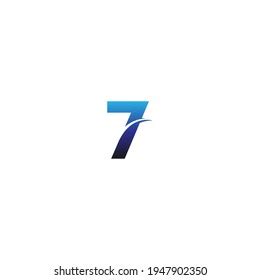 Number 7 Logo Design Business Template Stock Vector (Royalty Free ...