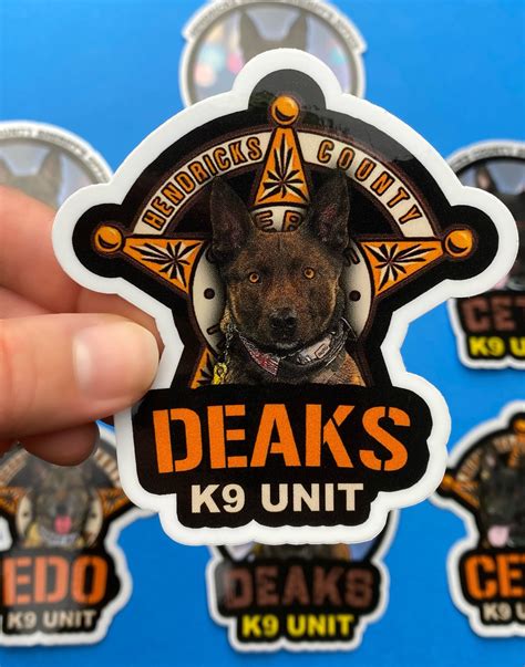 Custom K9 Sticker K9 Unit Police Dog Law Enforcement Handler Etsy