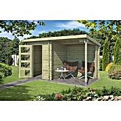 Outdoor Life Products Blokhut Jelle 175 Met Overkapping 213 X 390 X