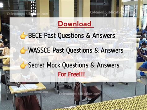 Download Bece And Wassce Past Questions And Answers For Free Coleman