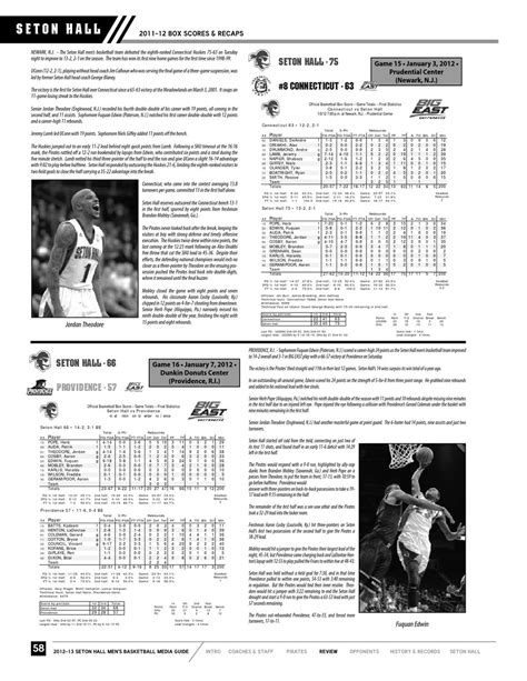 2012-13 Seton Hall Men's Basketball Media Guide by Seton Hall Pirates ...