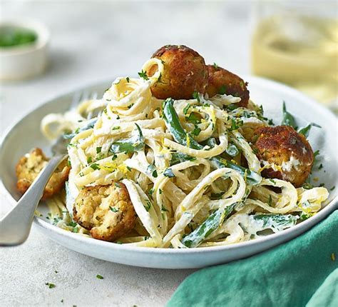 Chicken Lemon And Ricotta Meatballs With Linguine Recipe Bbc Good Food