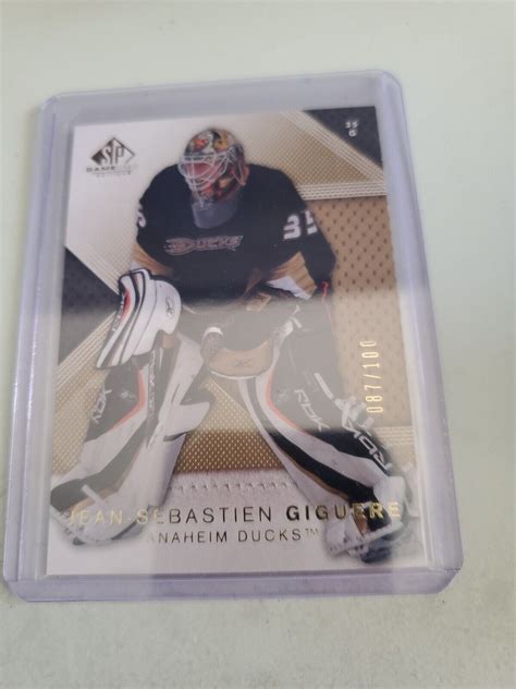 2007 08 SP Game Used Edition Gold 99 Jean Sebastien Giguere 100 For