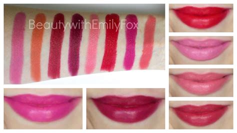 Rimmel Lasting Finish By Kate Moss Lipstick Lip Swatches Part 3