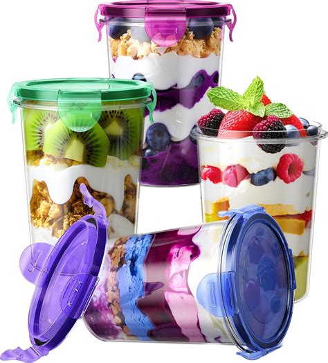 Amazon Overnight Oats Container With Lids Set Of Plus The