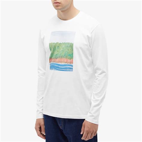 Foret Long Sleeve Trotter T Shirt White End