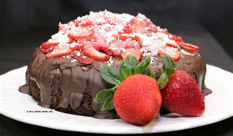 Chocolate Cake With Strawberries Saladmaster Recipes