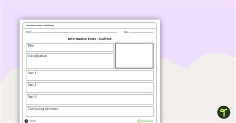 Exploring Informative Texts Unit Plan - Year 1 and Year 2 Unit Plan ...