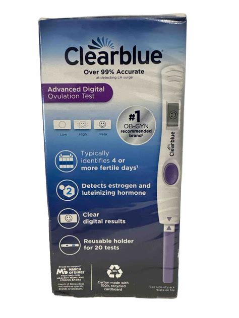 Sale Clearblue Advanced Digital Ovulation Predictor Kit 20 Count Exp