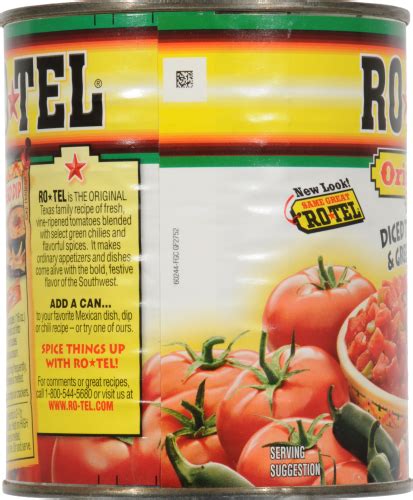 Rotel® Original Diced Tomatoes And Green Chiles 28 Oz Ralphs