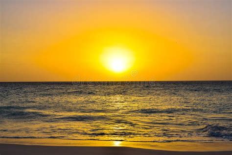 Sunset At Eagle Beach On Aruba Island In The Caribbean Stunning