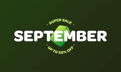 Premium Vector September Super Sale