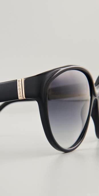 Saint Laurent Cat Eye Sunglasses in Black - Lyst