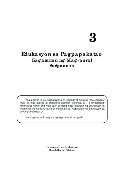 PDF Edukasyon Sa Pagpapakatao DEPED LDN DOKUMEN TIPS