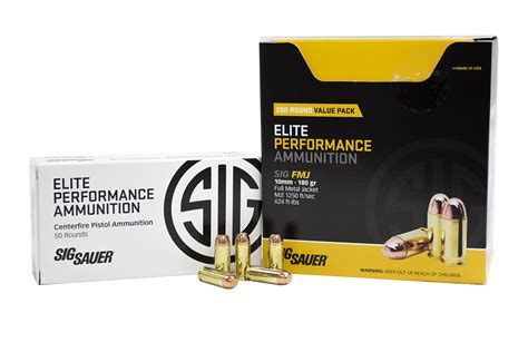 Sig Sauer E Mb Mm Auto Gr Fmj Elite Performance Box