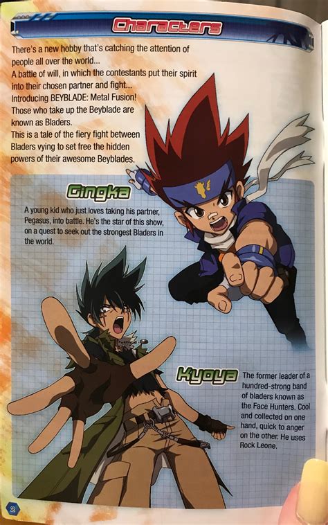 Beyblade Metal Fusion Characters And Their Beyblades